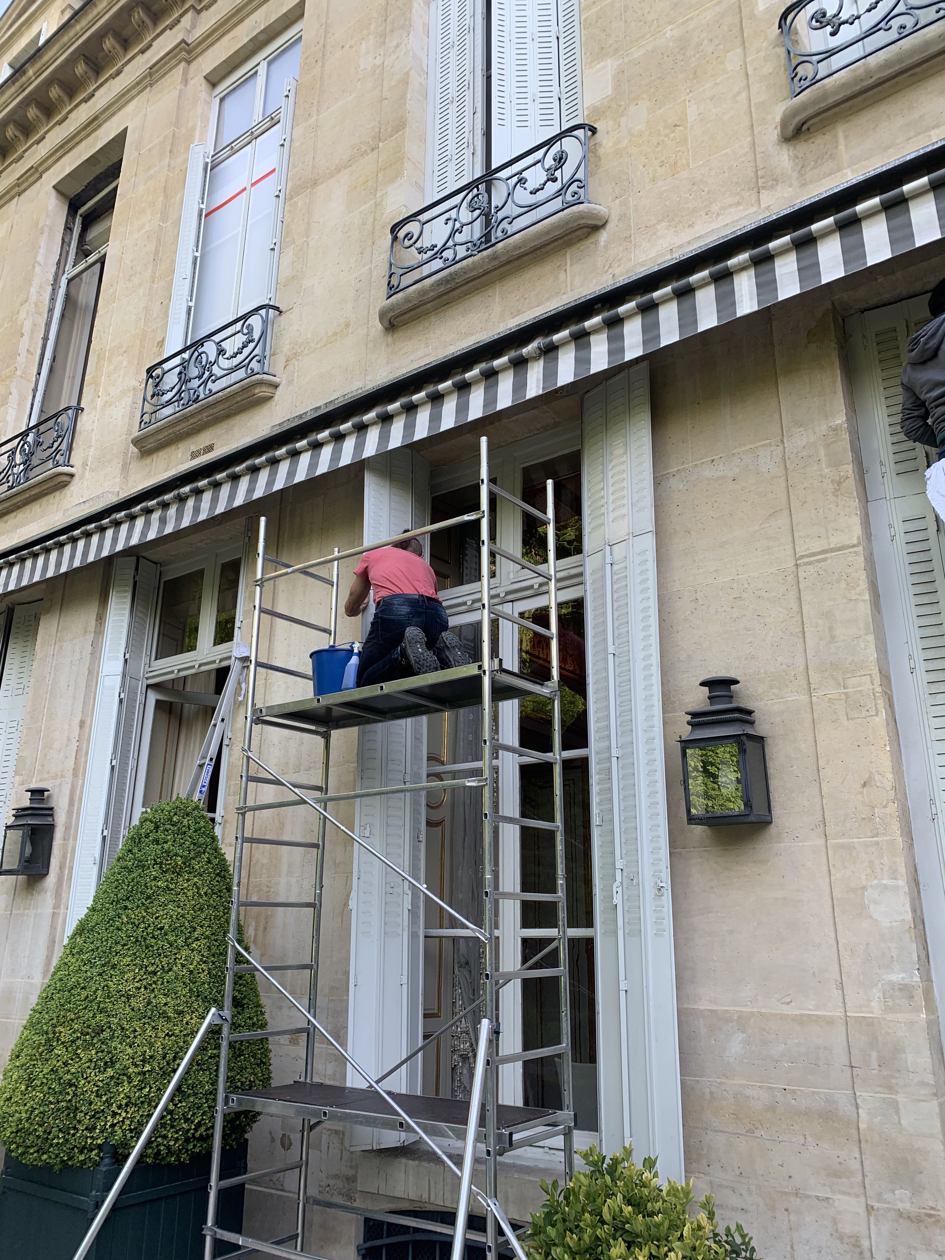 Nettoyage de volets roulants